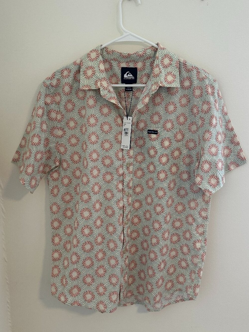 Quiksilver Men's Ocean Mayhem Classic Short Sleeve Woven Top | Size Medium NWT